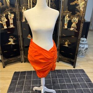 Orange Mini Skirt